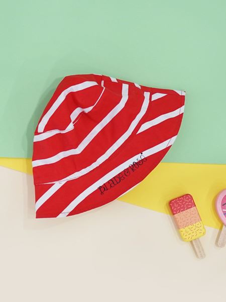 Picture of Red and White Summer Hat (1-2 yrs)